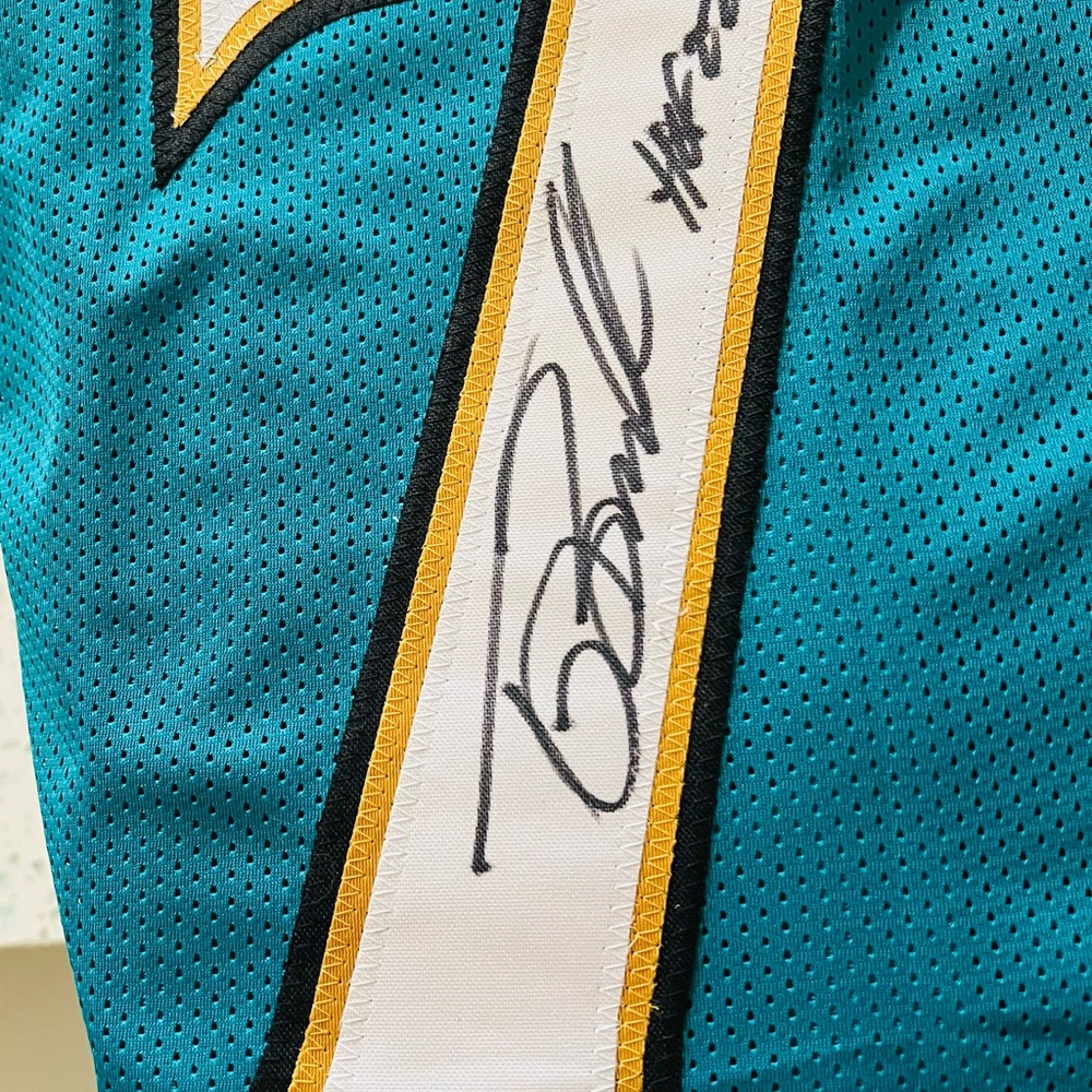 Tony Boselli HOF Autographed/Signed Jersey Beckett COA Jacksonville Jaguars XL - Picture 9 of 11
